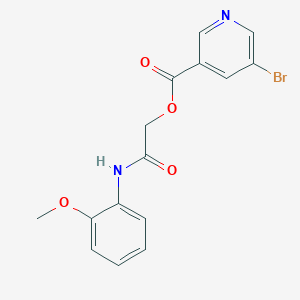 molecular formula C15H13BrN2O4 B2413615 2-((2-methoxyphenyl)amino)-2-oxoethyl 5-bromonicotinate CAS No. 721887-61-2