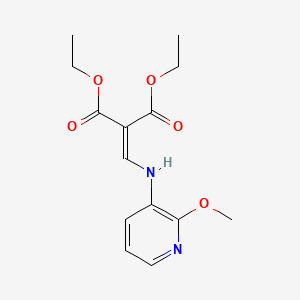 molecular formula C14H18N2O5 B2413654 Diethyl 2-(((2-methoxypyridin-3-yl)amino)methylene)malonate CAS No. 5671-75-0