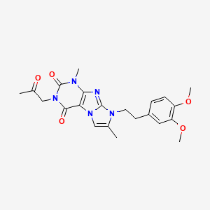6-[2-(3,4-Dimethoxyphenyl)ethyl]-4,7-dimethyl-2-(2-oxopropyl)purino[7,8-a]imidazole-1,3-dione