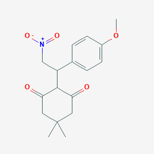 2-[1-(4-Methoxyphenyl)-2-nitroethyl]-5,5-dimethylcyclohexane-1,3-dione