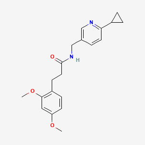 molecular formula C20H24N2O3 B2413678 N-[(6-cyclopropylpyridin-3-yl)methyl]-3-(2,4-dimethoxyphenyl)propanamide CAS No. 2097888-45-2
