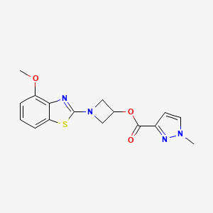 1-(4-methoxybenzo[d]thiazol-2-yl)azetidin-3-yl 1-methyl-1H-pyrazole-3-carboxylate