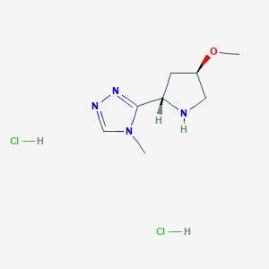 3-[(2S,4R)-4-methoxypyrrolidin-2-yl]-4-methyl-4H-1,2,4-triazole dihydrochloride