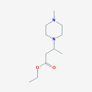 molecular formula C11H22N2O2 B2413697 Ethyl 3-(4-methylpiperazin-1-yl)butanoate CAS No. 1249034-82-9