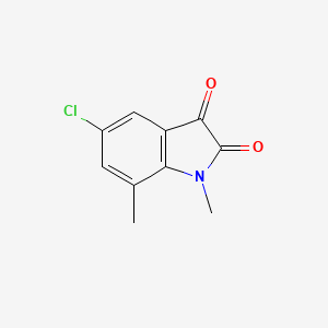 5-chloro-1,7-dimethyl-2,3-dihydro-1H-indole-2,3-dione