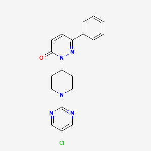 2-[1-(5-Chloropyrimidin-2-yl)piperidin-4-yl]-6-phenylpyridazin-3-one