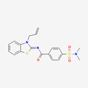 (Z)-N-(3-allylbenzo[d]thiazol-2(3H)-ylidene)-4-(N,N-dimethylsulfamoyl)benzamide