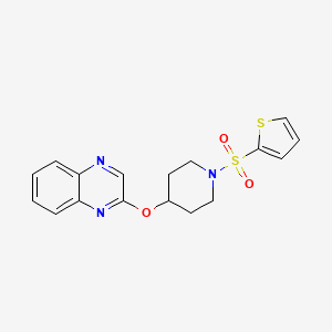 2-((1-(Thiophen-2-ylsulfonyl)piperidin-4-yl)oxy)quinoxaline