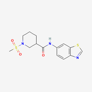 N-(benzo[d]thiazol-6-yl)-1-(methylsulfonyl)piperidine-3-carboxamide