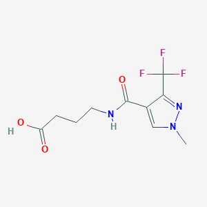 4-({[1-methyl-3-(trifluoromethyl)-1H-pyrazol-4-yl]carbonyl}amino)butanoic acid