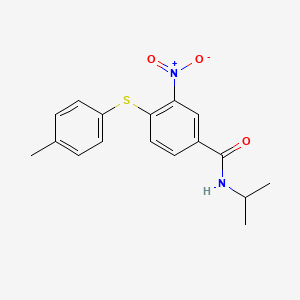 N-isopropyl-4-[(4-methylphenyl)sulfanyl]-3-nitrobenzenecarboxamide