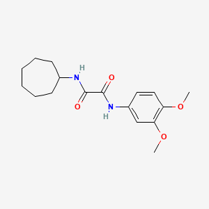 molecular formula C17H24N2O4 B2413804 N1-cycloheptyl-N2-(3,4-dimethoxyphenyl)oxalamide CAS No. 899956-55-9