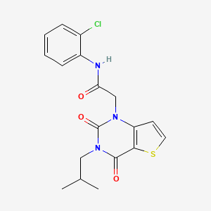 molecular formula C18H18ClN3O3S B2413875 N-(2-chlorophenyl)-2-[3-(2-methylpropyl)-2,4-dioxo-3,4-dihydrothieno[3,2-d]pyrimidin-1(2H)-yl]acetamide CAS No. 1260633-26-8