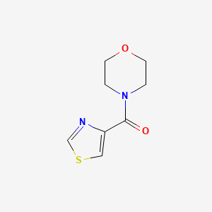 molecular formula C8H10N2O2S B2413903 Morpholino(thiazol-4-yl)methanone CAS No. 1223452-37-6