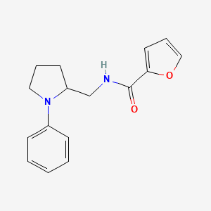 molecular formula C16H18N2O2 B2413931 N-[(1-phenylpyrrolidin-2-yl)methyl]furan-2-carboxamide CAS No. 1797319-41-5