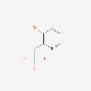 molecular formula C7H5BrF3N B2413944 3-Bromo-2-(2,2,2-trifluoroethyl)pyridine CAS No. 1820616-33-8