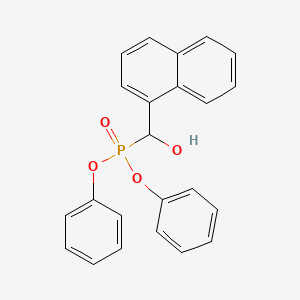 molecular formula C23H19O4P B2413976 Diphenyl [hydroxy(naphthalen-1-yl)methyl]phosphonate CAS No. 681455-07-2