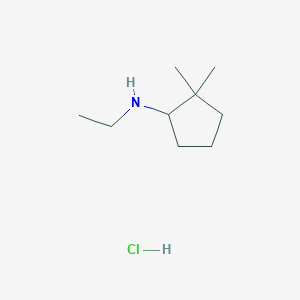 N-Ethyl-2,2-dimethylcyclopentan-1-amine;hydrochloride