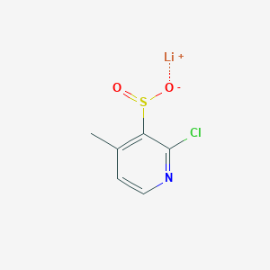 molecular formula C6H5ClLiNO2S B2414023 Lithium(1+) ion 2-chloro-4-methylpyridine-3-sulfinate CAS No. 2174000-18-9