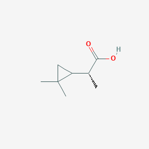 (2R)-2-(2,2-Dimethylcyclopropyl)propanoic acid