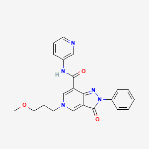5-(3-methoxypropyl)-3-oxo-2-phenyl-N-(pyridin-3-yl)-3,5-dihydro-2H-pyrazolo[4,3-c]pyridine-7-carboxamide