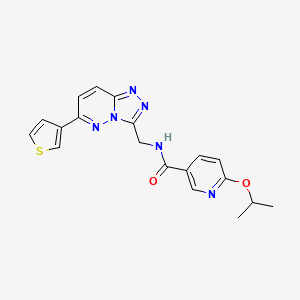 6-isopropoxy-N-((6-(thiophen-3-yl)-[1,2,4]triazolo[4,3-b]pyridazin-3-yl)methyl)nicotinamide