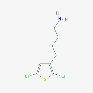 molecular formula C8H11Cl2NS B2414049 4-(2,5-Dichlorothiophen-3-yl)butan-1-amine CAS No. 1483263-48-4