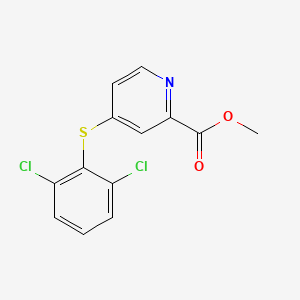 Methyl 4-[(2,6-dichlorophenyl)sulfanyl]-2-pyridinecarboxylate