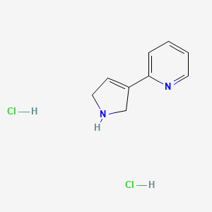 molecular formula C9H12Cl2N2 B2414099 2-(2,5-dihydro-1H-pyrrol-3-yl)pyridine dihydrochloride CAS No. 929083-44-3