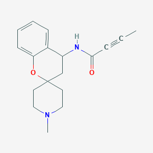 molecular formula C18H22N2O2 B2414109 N-(1'-methylspiro[chromane-2,4'-piperidin]-4-yl)but-2-ynamide CAS No. 2097914-20-8