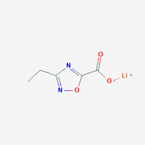 molecular formula C5H5LiN2O3 B2414157 Lithium 3-ethyl-1,2,4-oxadiazole-5-carboxylate CAS No. 2095410-95-8