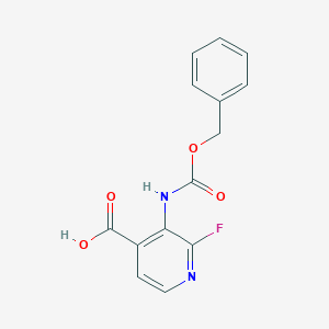2-Fluoro-3-(phenylmethoxycarbonylamino)pyridine-4-carboxylic acid