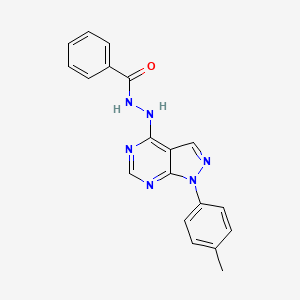 N'-[1-(4-methylphenyl)-1H-pyrazolo[3,4-d]pyrimidin-4-yl]benzohydrazide