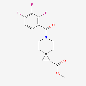 molecular formula C16H16F3NO3 B2414286 Methyl 6-(2,3,4-trifluorobenzoyl)-6-azaspiro[2.5]octane-1-carboxylate CAS No. 2034207-11-7