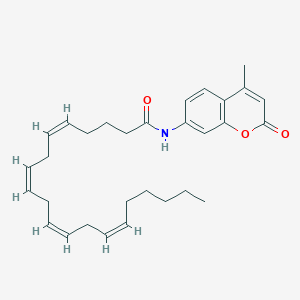 molecular formula C30H39NO3 B024143 5,8,11,14-Eicosatetraenamide, N-(4-methyl-2-oxo-2H-1-benzopyran-7-yl)-, (5Z,8Z,11Z,14Z)- CAS No. 862913-13-1