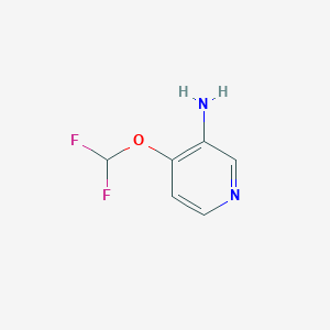 molecular formula C6H6F2N2O B2414305 4-(Difluoromethoxy)pyridin-3-amine CAS No. 1214374-12-5