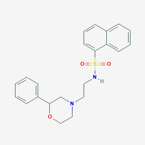 molecular formula C22H24N2O3S B2414367 N-[2-(2-phenylmorpholin-4-yl)ethyl]naphthalene-1-sulfonamide CAS No. 953972-32-2