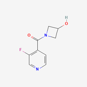 molecular formula C9H9FN2O2 B2414447 1-(3-Fluoropyridine-4-carbonyl)azetidin-3-ol CAS No. 1497477-22-1