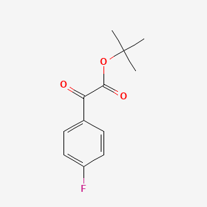 molecular formula C12H13FO3 B2414453 Tert-butyl 2-(4-fluorophenyl)-2-oxoacetate CAS No. 1070237-29-4