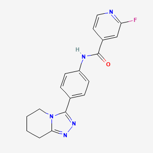 2-fluoro-N-(4-{5H,6H,7H,8H-[1,2,4]triazolo[4,3-a]pyridin-3-yl}phenyl)pyridine-4-carboxamide