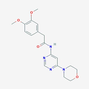 2-(3,4-dimethoxyphenyl)-N-(6-morpholinopyrimidin-4-yl)acetamide