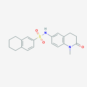 molecular formula C20H22N2O3S B2414467 N-(1-methyl-2-oxo-1,2,3,4-tetrahydroquinolin-6-yl)-5,6,7,8-tetrahydronaphthalene-2-sulfonamide CAS No. 922005-15-0