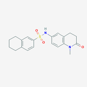 N-(1-methyl-2-oxo-1,2,3,4-tetrahydroquinolin-6-yl)-5,6,7,8-tetrahydronaphthalene-2-sulfonamide