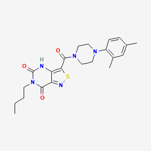 6-butyl-3-{[4-(2,4-dimethylphenyl)piperazino]carbonyl}isothiazolo[4,3-d]pyrimidine-5,7(4H,6H)-dione