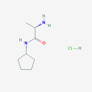 (2S)-2-Amino-N-cyclopentylpropanamide;hydrochloride