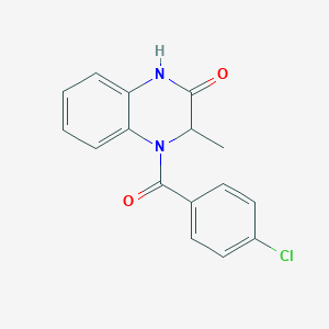 4-(4-chlorobenzoyl)-3-methyl-3,4-dihydro-2(1H)-quinoxalinone
