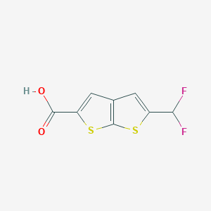 B2414505 2-(Difluoromethyl)thieno[2,3-b]thiophene-5-carboxylic acid CAS No. 2248294-05-3