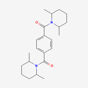[4-(2,6-Dimethylpiperidine-1-carbonyl)phenyl]-(2,6-dimethylpiperidin-1-yl)methanone