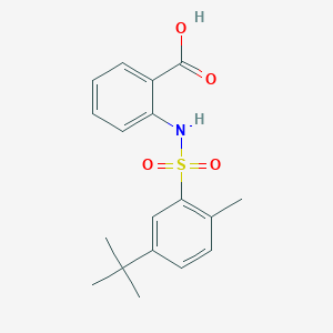 2-(5-Tert-butyl-2-methylbenzenesulfonamido)benzoic acid
