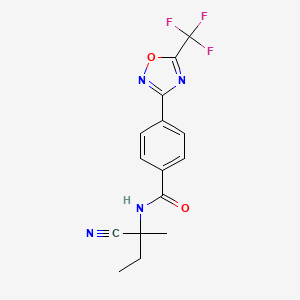 N-(1-cyano-1-methylpropyl)-4-[5-(trifluoromethyl)-1,2,4-oxadiazol-3-yl]benzamide